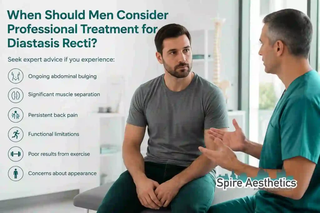 When Should Men Consider Professional Treatment for Diastasis Recti Shoreham by Sea?