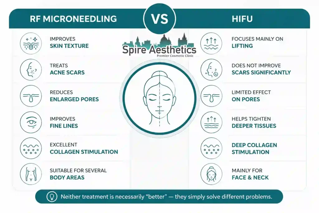 RF Microneedling vs HIFU: Which Treatment Gives Better Results Shoreham by Sea?